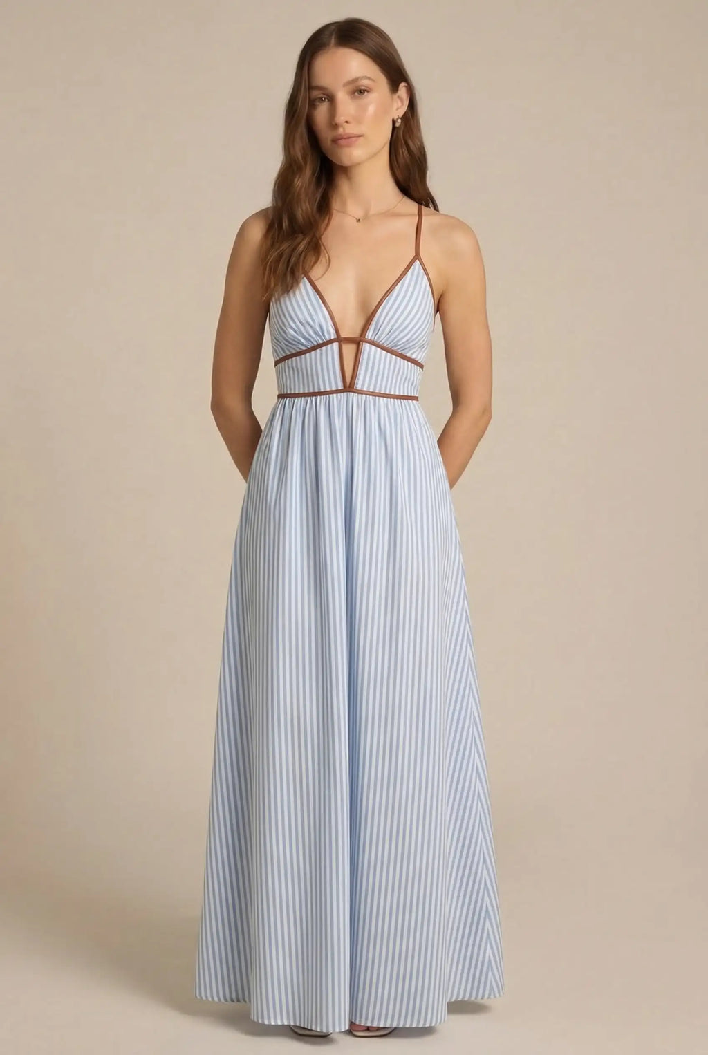 Avoria | Spaghetti Strap Maxi Dress Women’s Summer Vacation