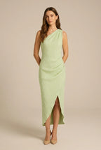 Avoria | Women’s One Shoulder Midi Dress for Weddings and Events