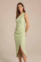 Avoria | Women’s One Shoulder Midi Dress for Weddings and Events