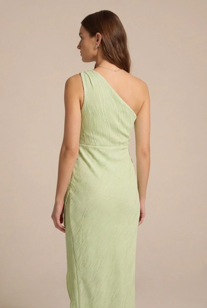 Avoria | Women’s One Shoulder Midi Dress for Weddings and Events