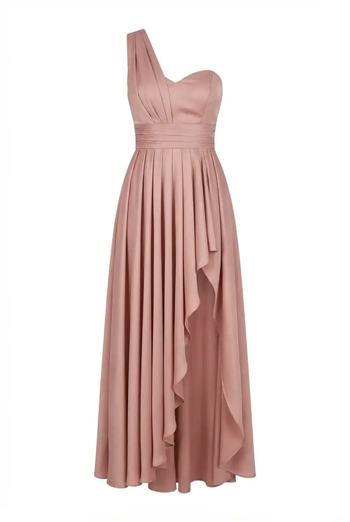 Avoria | Maxi Dress Wedding Guest One Shoulder Pleated Elegant
