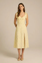 Avoria | Women’s Tie Strap Floral Midi Dress Casual Summer Fit