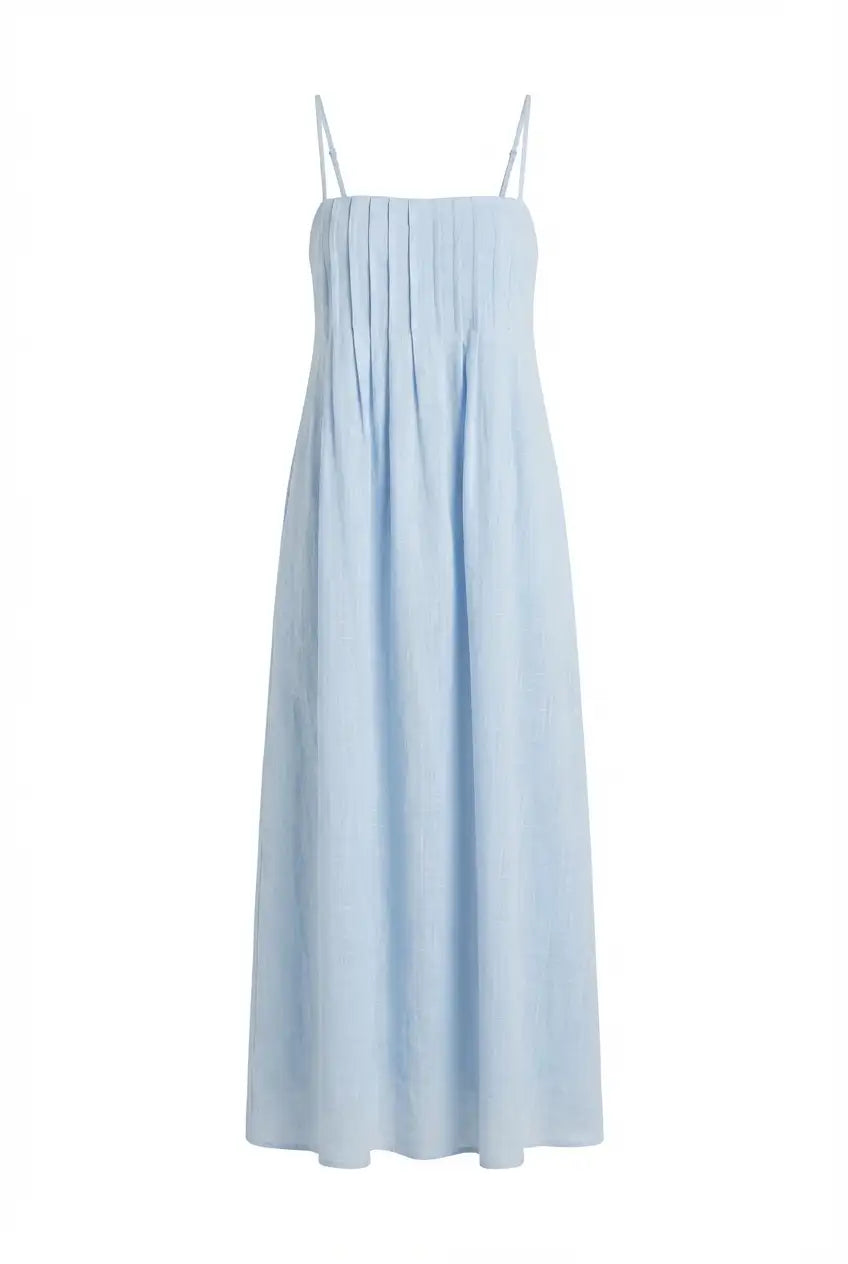 Avoria | Pleated Midi Dress Wedding Guest Elegant Summer Fit