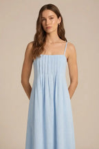 Avoria | Pleated Midi Dress Wedding Guest Elegant Summer Fit