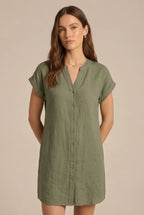 Avoria | Women’s Relaxed Fit Summer Dress Button Front Casual