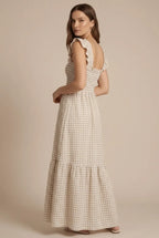 Avoria | Women’s Plaid Summer Maxi Dress Breathable Casual Fit