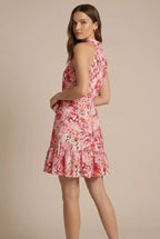 Avoria | Lightweight Floral Halter Mini Dress Women’s Summer Outfit